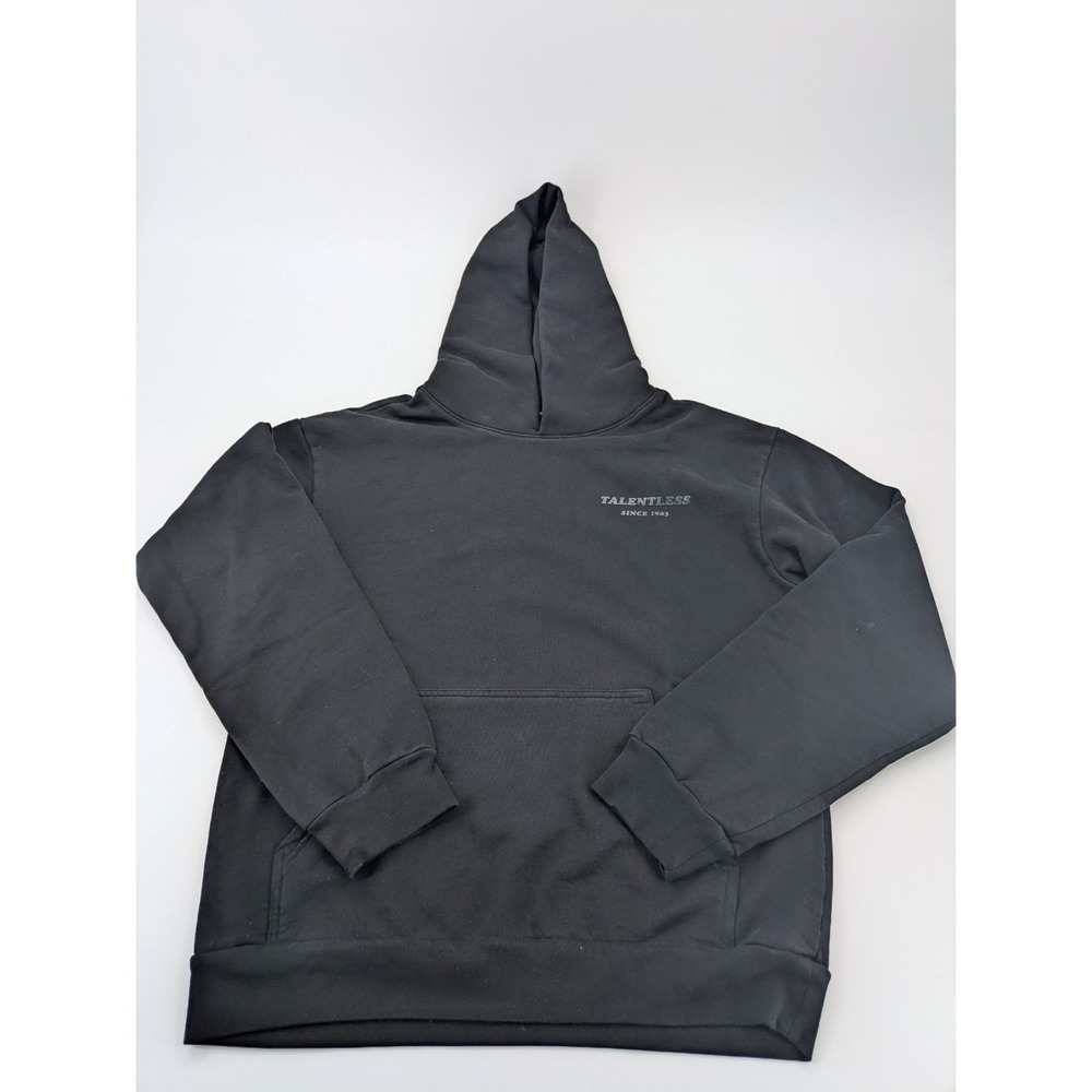 Talentless Mens Black Hoodie‎ Size M - Letter Flaw Peeling As-Is Streetwear